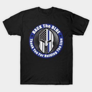 Back the Blue Spartan T-Shirt